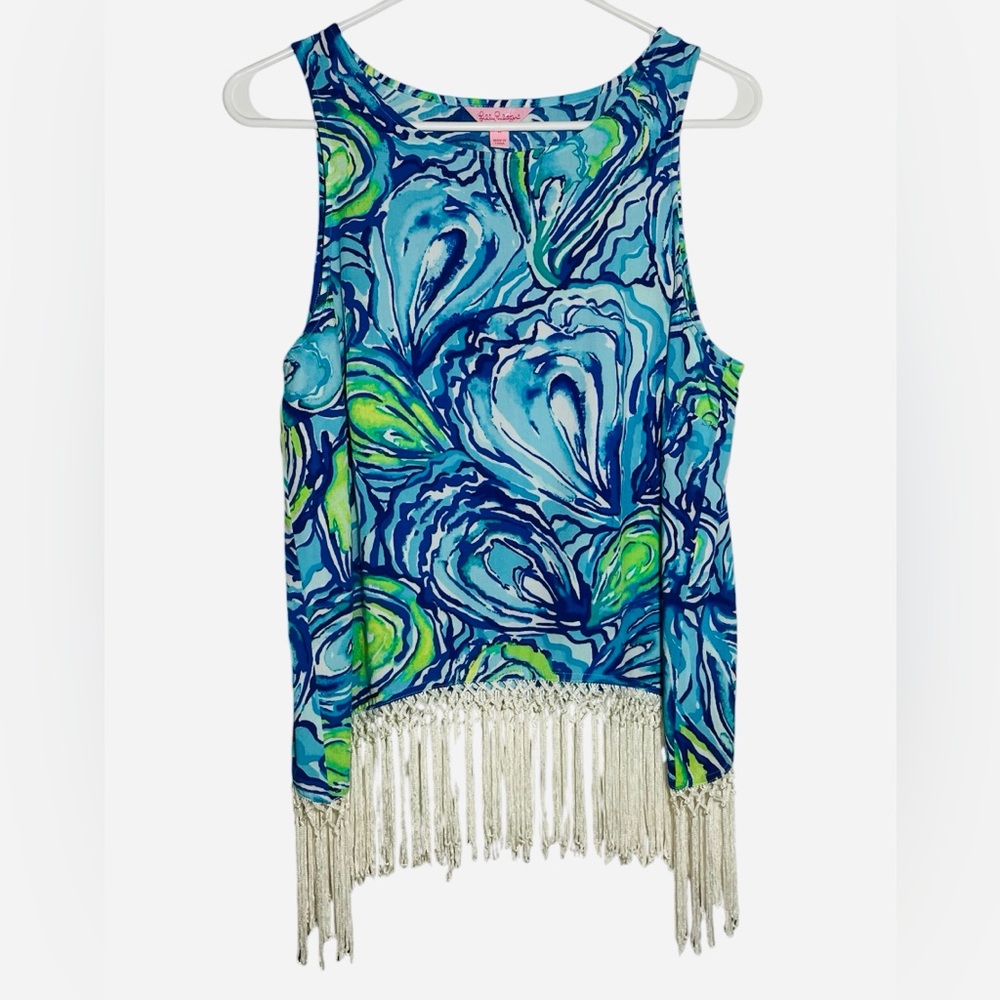 Lilly Pulitzer Paisley Tank Top Women’s Sleeveless Round Neck Sz 6